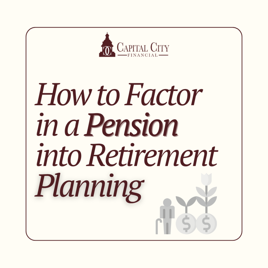 Blog cover factor a pension into retirement